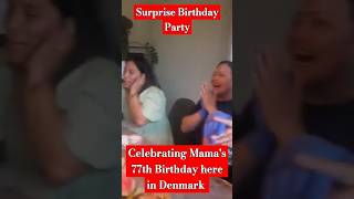 Celebrating Mamas 77th Birthday here in Denmark shorts short [upl. by Gnohp]