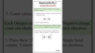 Super Oxide Lewis Structure [upl. by Ttereve376]