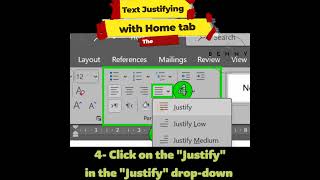 How to Justify Text with the Home tab in MS Word [upl. by Adoh]