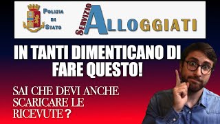 Ricordati di fare questo adempimento  Alloggiati Web [upl. by Ahsiekar323]