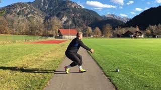 Hammer Throw Turning Drill  Hammer Throw Technique [upl. by Acimahs]