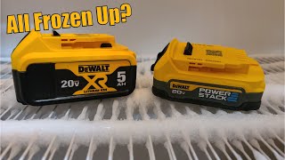 How Does The DEWALT POWERSTACK Do In The Cold Compared To The XR 5Ah [upl. by Ande]