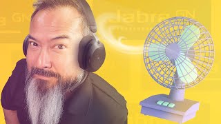 Jabra Evolve2 65 Flex Mic vs Running Fan [upl. by Reppep]