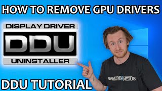 How To Use DDU Display Driver Uninstaller Tutorial [upl. by Garda]