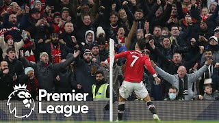 Cristiano Ronaldo smashes Manchester United in front of Brighton  Premier League  NBC Sports [upl. by Puritan952]