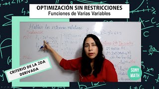 OPTIMIZACIÓN de funciones de VARIAS VARIABLES [upl. by Stockton]