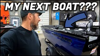 My Next Boat Checking Out The Crestliner 1650 Pro Tiller [upl. by Siduhey646]