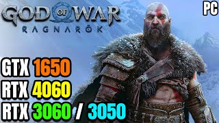 God Of War Ragnarok PC  GTX 1650  RTX 3060  4060  3050  1050 ti  BOY [upl. by Acirederf]