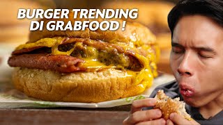 BURGER INI TRENDING DI GRABFOOD  KUALITASNYA GIMANA YA  LAYAK TRENDING [upl. by Jarin899]