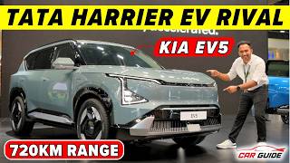 KIA EV5 Electric SUV  Tata Harrier EV amp XUV700 Electric Rival  Full Walkaround🔥New Kia SUV India [upl. by Eledoya302]