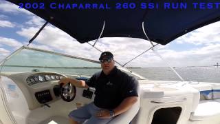 2002 Chaparral 260 SSi Run Test [upl. by Halland902]