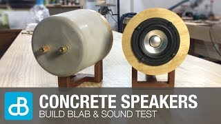 Making Concrete Speakers  SOUND DEMO  by SoundBlab [upl. by Adelaida]