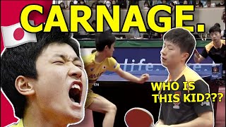 When 14 year old Harimoto SHOCKED THE WORLD  Harimoto vs Ma Long  Japan Open 2018 [upl. by Tomlinson540]