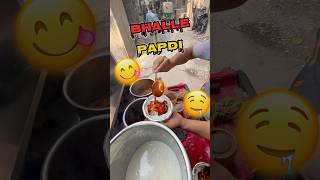 Bhalle Papdi in delhi street😱😋trending streetfood foodie youtubeshorts shorts [upl. by Karlen804]