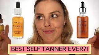 BEST SELF TANNER FOR PALE SKIN  TAN LUXE SELFTAN DROPS REVIEW [upl. by Manning306]