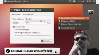 Gnome Classic  Grundlagen quotPanelsquot [upl. by Aeila]