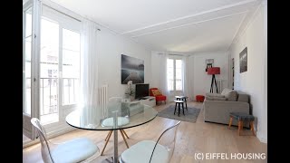 Rue Lebon  Paris 17  45 sqm  1BR  furnished [upl. by Seuguh]