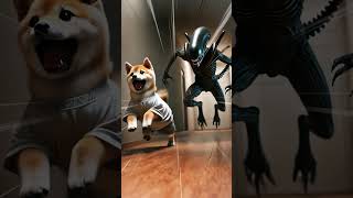 Cute Puppy VS ALIEN or not 💀😭puppy horror cartoon [upl. by Tuesday]