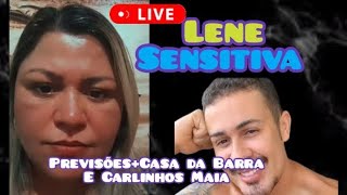 LENE SENSITIVA LIVE  PREVISÕESCARLINHOS MAIA lenesensitiva previsão vidente [upl. by Atinahc]