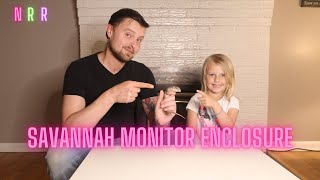 Savannah Monitor Enclosure Build [upl. by Gwyneth583]