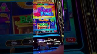 HIGH LIMIT ALL ABOARD PIGGY PENNIES SLOT HITS FOR 4 FIGURES casino slots gambling [upl. by Custer]