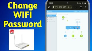 How to Change WIFI Password of Huawei Router from Mobile  Sky tech [upl. by Arabelle]