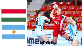 Hungary vs Argentina 🔥 HIGHLIGHTS 🔥 U18 IHF Womens Youth World Championship 2022 [upl. by Powe400]