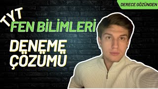 DERECE BAKIŞ AÇISI  TYT Fen Deneme Çözümüne Böyle Bak [upl. by Kinimod]