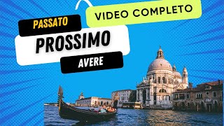 PASSATO PROSSIMO PASADO EN ITALIANO AUXILIAR AVERE VERBOS TRANSITIVOS EXPLICACIÓN COMPLETA [upl. by Talbott]