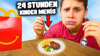 PEINLICH😅  24 STUNDEN nur KINDER MENÜS BESTELLEN😩🍔 [upl. by Jodee]