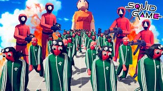 EL JUEGO DEL CALAMAR  TOTALLY ACCURATE BATTLE SIMULATOR [upl. by Stockwell]