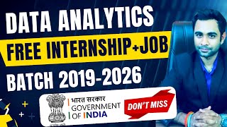 🔴DataAnalytics Free Internship  Job  100 Placement Assistance  Salary 56LPA [upl. by Maida]