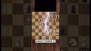 KNIGHT POWER 😱 chess brilliantmove [upl. by Mar553]