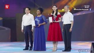 Malaysian girl takes silver in singing competition in China [upl. by Aimahc]