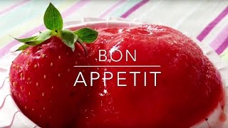 Recette sorbet aux fraises  Les Ptites Recettes [upl. by Delisle]