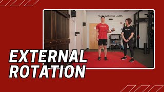 External Rotation  Cable Machine Exercise [upl. by Naam128]