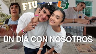 Un dia con los hermanos ponch Nuestra vida Universitaria FIU VS UM  XIME PONCH [upl. by Ahsiekar]