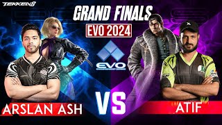 Arslan Ash Nina VS Atif Dragunov Feng  Grand Finals  Evo 2024  tekken8 [upl. by Gerrald]