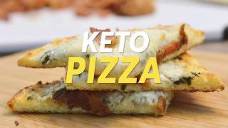 EASY Keto Coconut Flour Pizza Crust Keto Pizza Recipe NutFree GlutenFree GrainFree LowCarb [upl. by Simdars]