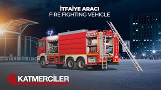 Portatif Merdivenli İtfaiye Aracı  Fire Fighting Vehicle With Portable Ladder  KATMERCİLER [upl. by Kiyoshi]