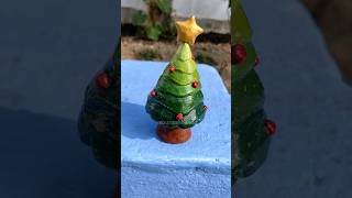 আজ বানালাম ছোট্ট একটা christmas tree 🎄 art clay christmas tree shorts minivlog [upl. by Penelopa]