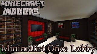 Minimalist Office Lobby  Minecraft Indoors Interior Design [upl. by Yeslek]