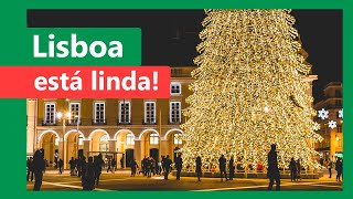 NATAL LISBOA decorações mais bonitas em um vídeo emocionante [upl. by Ephrayim]