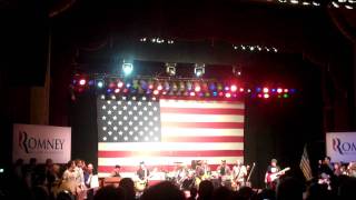 Kid Rock quotBorn Freequot  Romney Rally Royal Oak Michigan [upl. by Gobert]