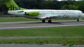 Berlin Tempelhof dba Fokker 100 takeoff [upl. by Cynera]