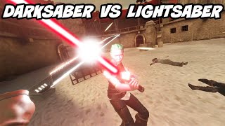 DARKSABER VS LIGHTSABER IN VR  Blade and Sorcery Star Wars Mods [upl. by Osnola]