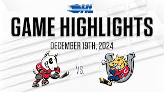 OHL Highlights Niagara IceDogs  Barrie Colts Dec 19 2024 [upl. by Naji]