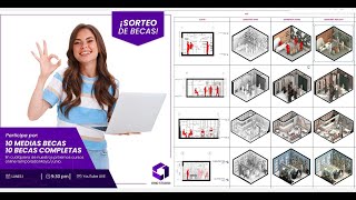 Sorteo 10 medias becas y 10 becas en PlanimetríaBIMPower BI ¡Galerías exclusivas 🎁🎉💻 [upl. by Akinas]