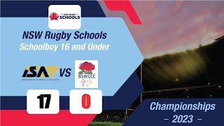 Rugby ISA Black U16 vs CCC U16  NSW Rugby Schools Schoolboys [upl. by Inalan512]