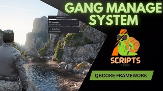 QBCore Gang Manage System Script For FiveM Game Servers [upl. by Lacym]